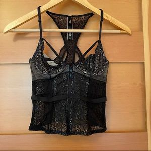 Lace bustier top